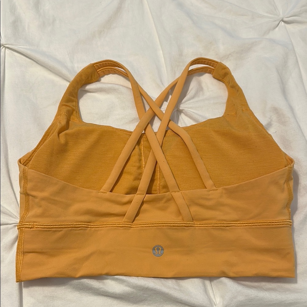 Lululemon Athletica Cross-Back Sports Bra - Mustard